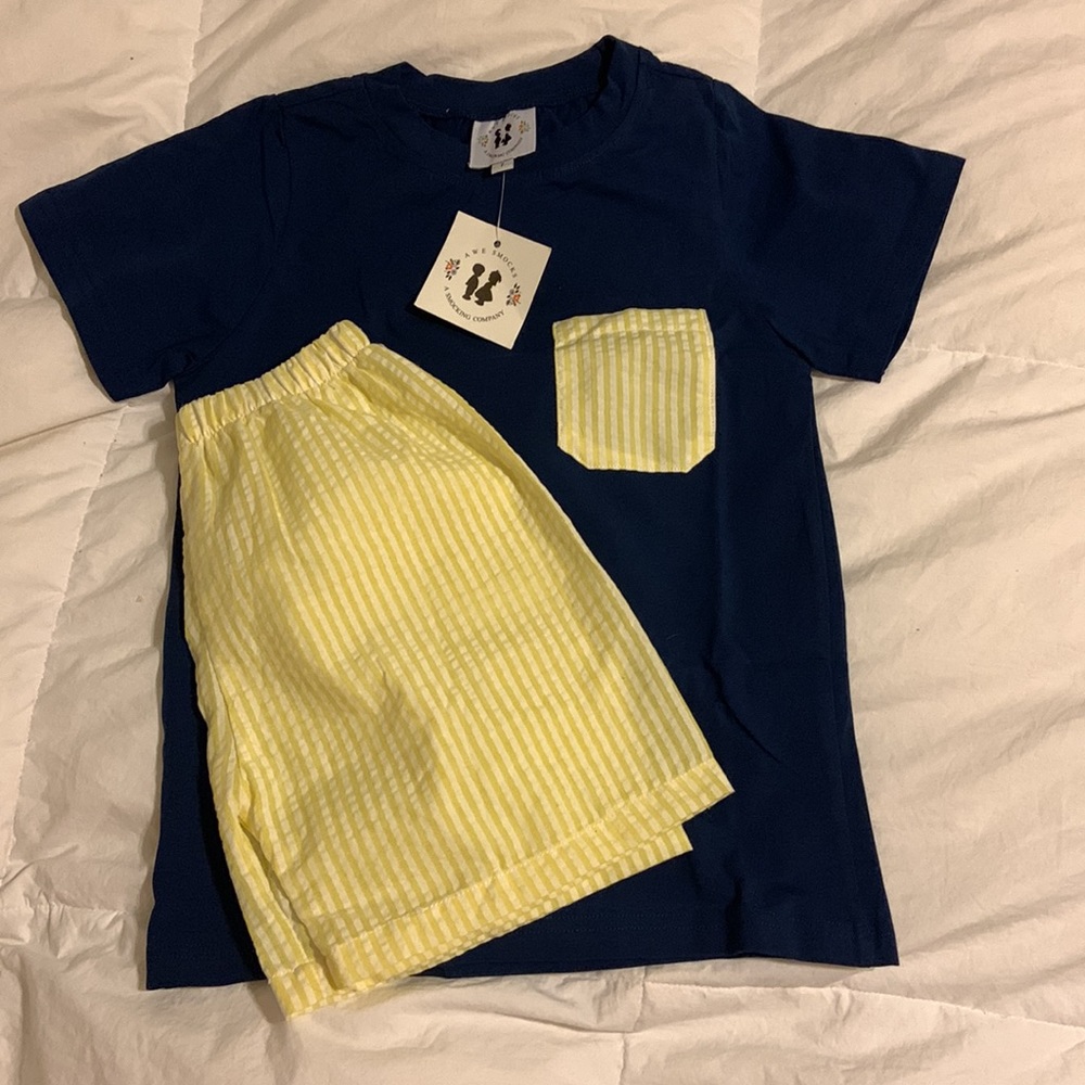 Awe Smocks Seersucker Outfit